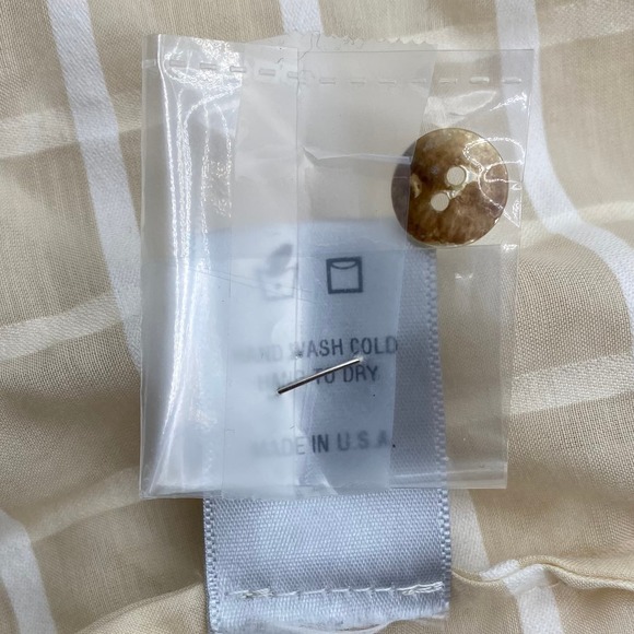 Objects Without Meaning Plaid Button Front Long Sleeve Shirt S Cotton Silk - Picture 9 of 12